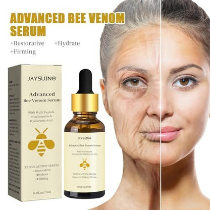 Advanced Bee Venom Serum - Anti-Aging Facial Serum to Refine Fine Lines & Wrinkles, Hydrating Face Essence for Youthful Skin