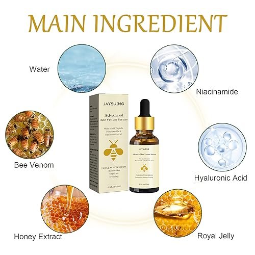 Advanced Bee Venom Serum - Anti-Aging Facial Serum to Refine Fine Lines & Wrinkles, Hydrating Face Essence for Youthful Skin - görsel 6