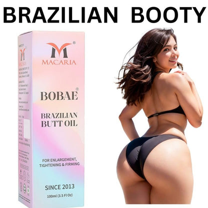 MACARIA Brazilian Butt Oil for Women – Natural Buttock Enhancement Oil (3.38 Fl Oz)