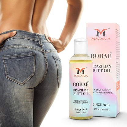 MACARIA Brazilian Butt Oil for Women – Natural Buttock Enhancement Oil (3.38 Fl Oz)
