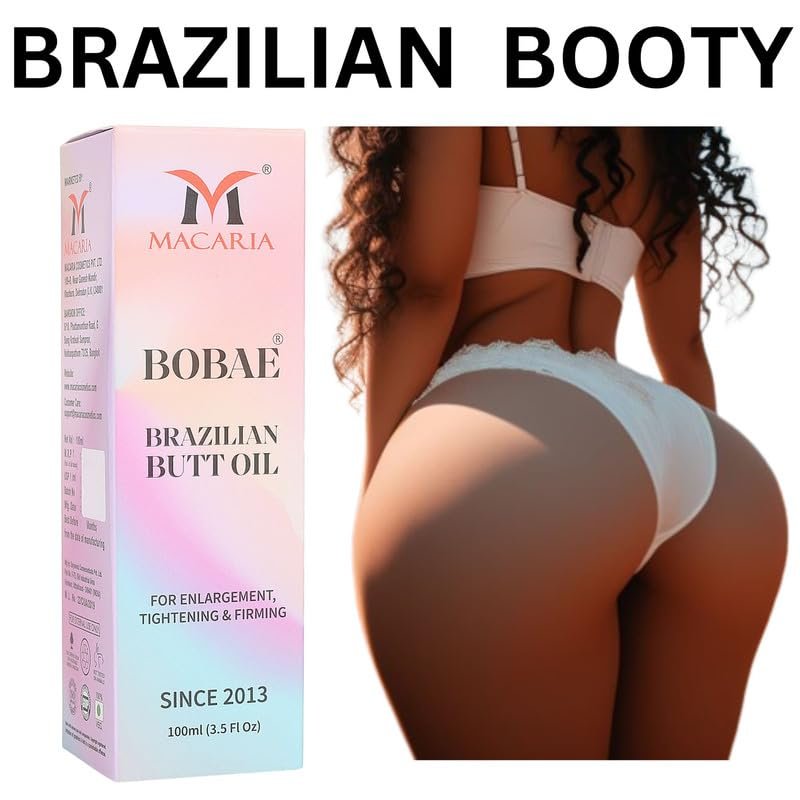 MACARIA Brazilian Butt Oil for Women – Natural Buttock Enhancement Oil (3.38 Fl Oz) - görsel 12