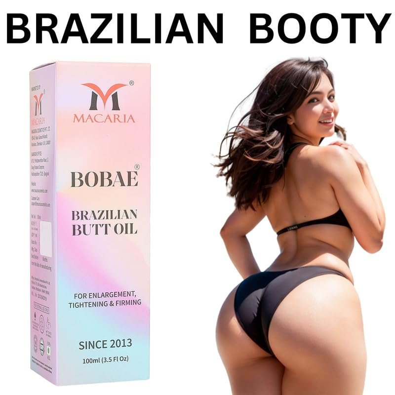 MACARIA Bobae Brazilian Buttock Enlargement Oil – Natural Hip Up & Butt Lift Cream, 3.5 Fl Oz - görsel 12