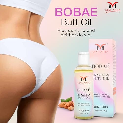 MACARIA Brazilian Butt Oil for Women – Natural Buttock Enhancement Oil (3.38 Fl Oz) - görsel 3