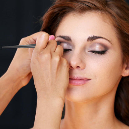 10-Piece Angled Eyebrow & Eyeliner Brush Set – Flat Eyebrow Tint Brush, Ultra Thin Angled Applicator for Precise Makeup