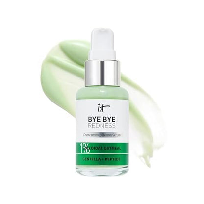 IT Cosmetics Bye Bye Redness Serum - Skin-Calming & Hydrating Face Serum - Instantly Neutralizes Facial Redness - 1% Colloidal Oatmeal, Centella, Peptide & Niacinamide – All Skin Types - 1 fl oz Avelisse