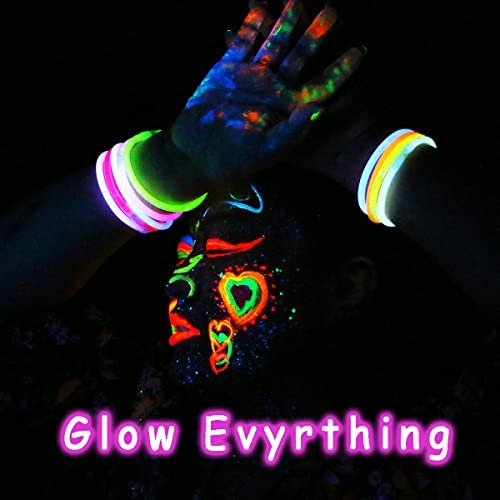 Depvision Glow in the Dark UV Face and Body Paint 6x10ml Neon Blacklight Reactive Fluorescent for Christmas Halloween Party Non-toxic - görsel 8