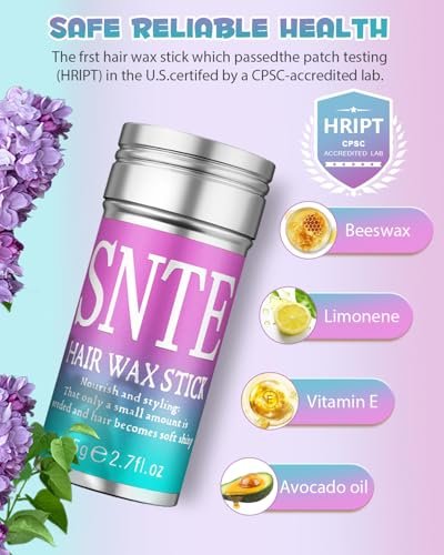 Samnyte Hair Wax Stick for Flyaway Control & Bun Making - 2.7 oz