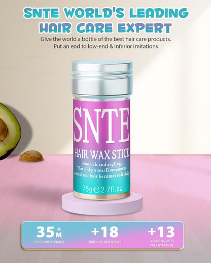 Samnyte Hair Wax Stick for Flyaway Control & Bun Making - 2.7 oz
