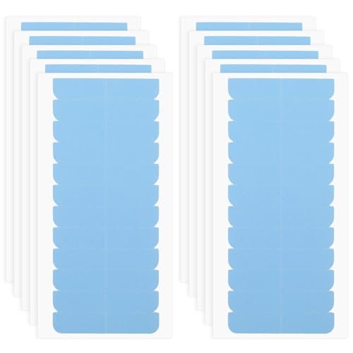 Mabor 120Pcs Double Sided Blue Adhesive Tape for Hair Extensions - 1.58 x 0.32 Inch Polyurethane Tape for Wig and Hair Replacement - görsel 2