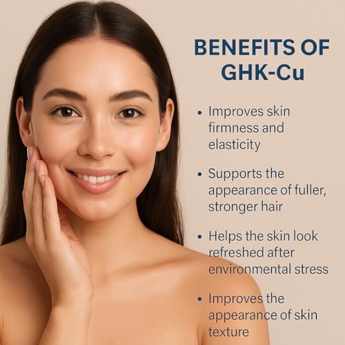Skin Perfection GHK-Cu Copper Peptide Powder 99.7% Pure – DIY Copper Peptides Serum for Face and Scalp, 1 Gram (Creates Up to 100ml) for Fuller Hair and Smoother Skin Avelisse