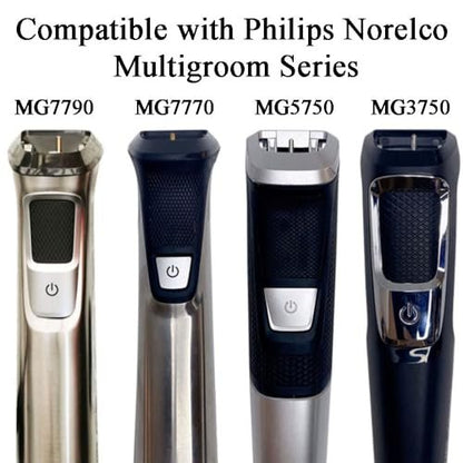 Replacement Trimmer Head Mini Foil Blade Cutter Compatible with Philips Norelco Shaver Multigroom Models MG7750, MG7770, MG7790, MG7791, MG3750, MG5750, BT5511 Shaver Attachment Avelisse