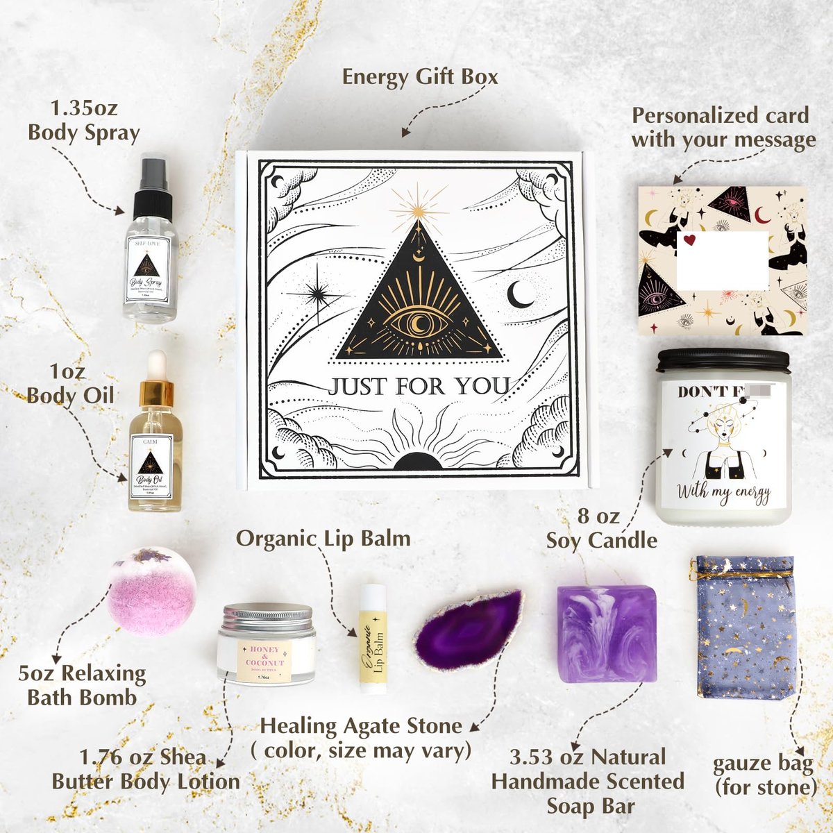 Ultimate Self Care Gift Basket for Women – Stress Relief & Spa Care Package for Mom, Wife, Friend, Birthday, Divorce, or Breakup Avelisse