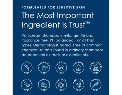 Vanicream Shampoo and Conditioner Set for Sensitive Skin - Dermatologist Tested - 2 Bottles Each (12 Oz) - 4 Total Avelisse