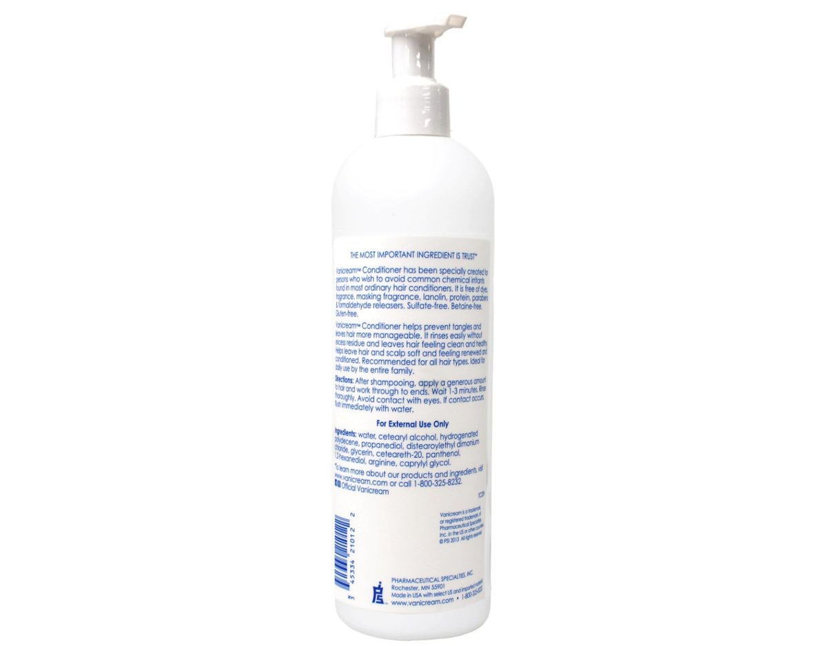 Vanicream Shampoo and Conditioner Set for Sensitive Skin - Dermatologist Tested - 2 Bottles Each (12 Oz) - 4 Total Avelisse
