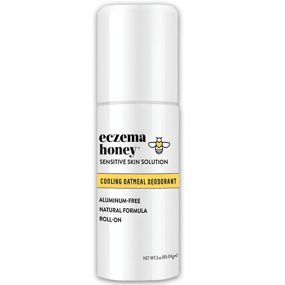 ECZEMA HONEY Soothing Oatmeal Deodorant - Aluminum Free Roll On for Women & Men - Natural Deodorant for Eczema Prone & Sensitive Skin (3 Oz) Avelisse