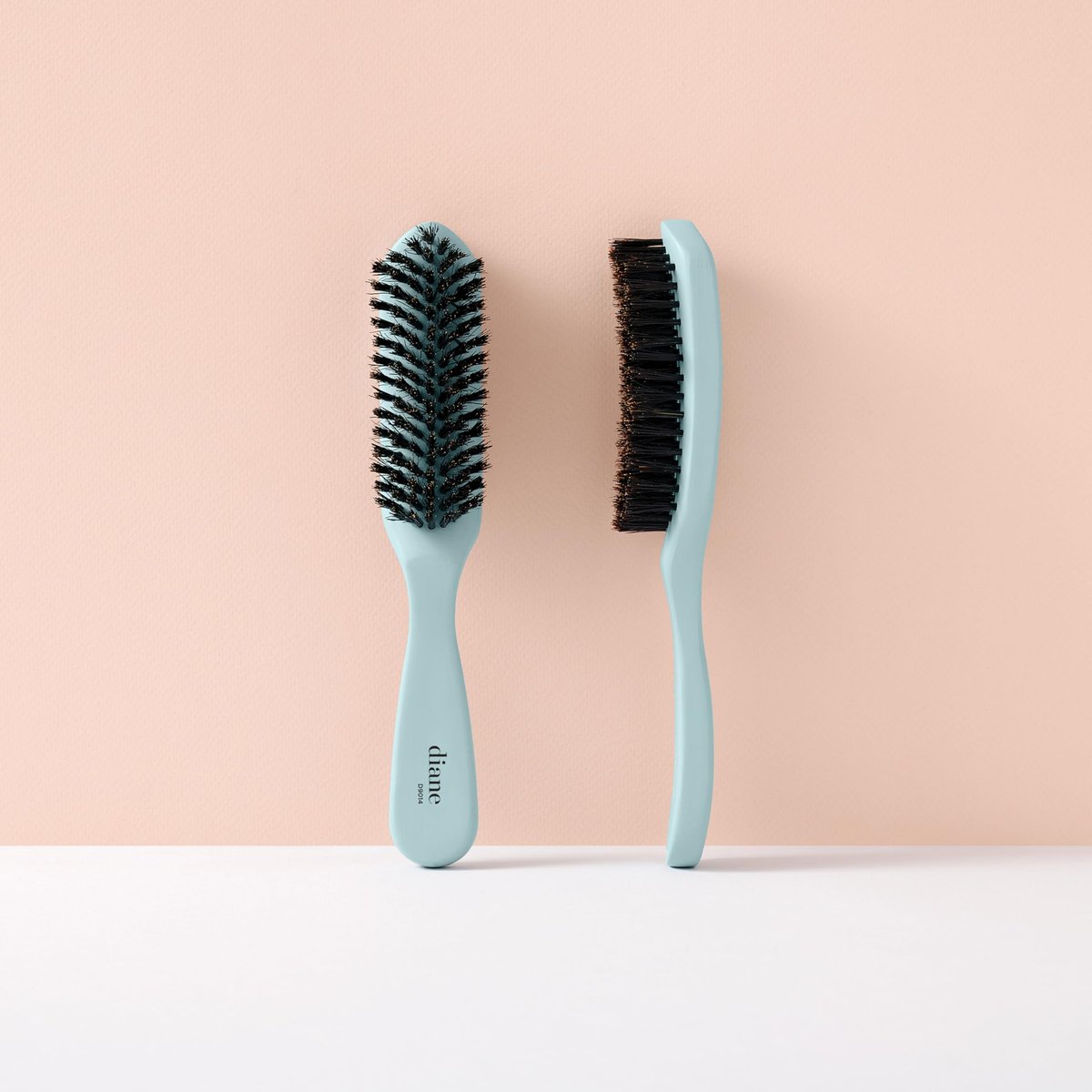 Diane Nylon Reinforced Boar Bristle Curved Smoothing Hair Brush – Tame Frizz & Flyaways, Glossy Finish for Ponytails, Buns & Updos - görsel 13