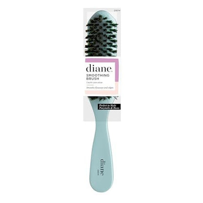 Diane Nylon Reinforced Boar Bristle Curved Smoothing Hair Brush – Tame Frizz & Flyaways, Glossy Finish for Ponytails, Buns & Updos