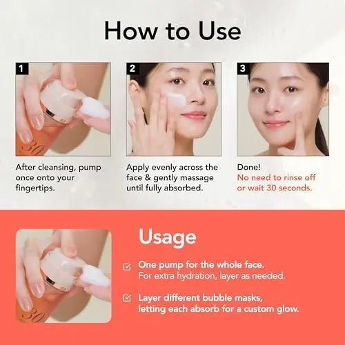 MENOKIN 30 Seconds Quick Bubble Mask [REPAIR] - EGF Liposome Micro-bubbles for Deep Skin Restoration, Hypoallergenic Bubble Capsule, Korean Skin Care Essential, 70 Uses, 3.21 Fl Oz Avelisse