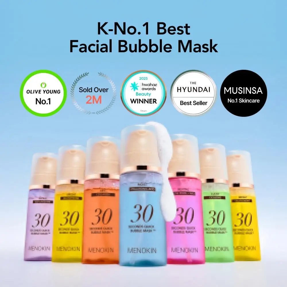 MENOKIN 30 Seconds Quick Bubble Mask [REPAIR] - EGF Liposome Micro-bubbles for Deep Skin Restoration, Hypoallergenic Bubble Capsule, Korean Skin Care Essential, 70 Uses, 3.21 Fl Oz Avelisse