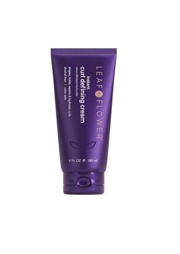 Leaf & Flower Instant Curl Defining Cream – 6oz/180ml | Moisturizing Curl Enhancer for Defined, Frizz-Free Curls Avelisse
