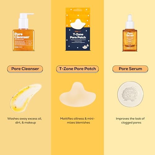 Hanhoo Pore Collection: Pore Cleanser, Serum & T-Zone Pore Patches with Niacinamide and Salicylic Acid | Korean Skincare Routine for Clogged Pores - görsel 14