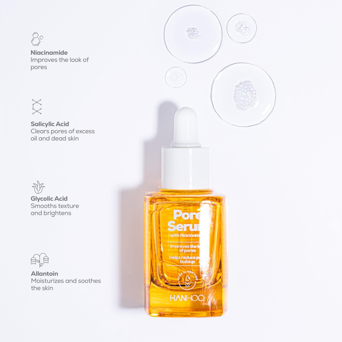 Hanhoo Pore Collection: Pore Cleanser, Serum & T-Zone Pore Patches with Niacinamide and Salicylic Acid | Korean Skincare Routine for Clogged Pores - görsel 9