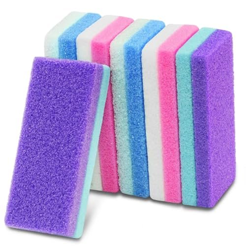 6-Piece Professional Pedicure Foot Pumice Stone for Feet - Dual-Sided Callus Remover & Dead Skin Scrubber - görsel 2
