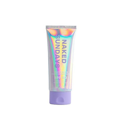 Naked Sundays SPF50 Golden Glow Body Sunscreen – Broad Spectrum UVA/UVB Protection, Glowy & Shimmering, Fragrance-Free, Firming, Non-Transfer SPF Lotion – 100ml Avelisse