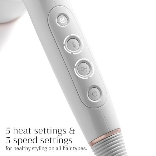 T3 AireLuxe Professional Ionic Hair Dryer and Brush Set - White Avelisse