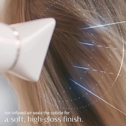 T3 AireLuxe Professional Ionic Hair Dryer and Brush Set - White Avelisse
