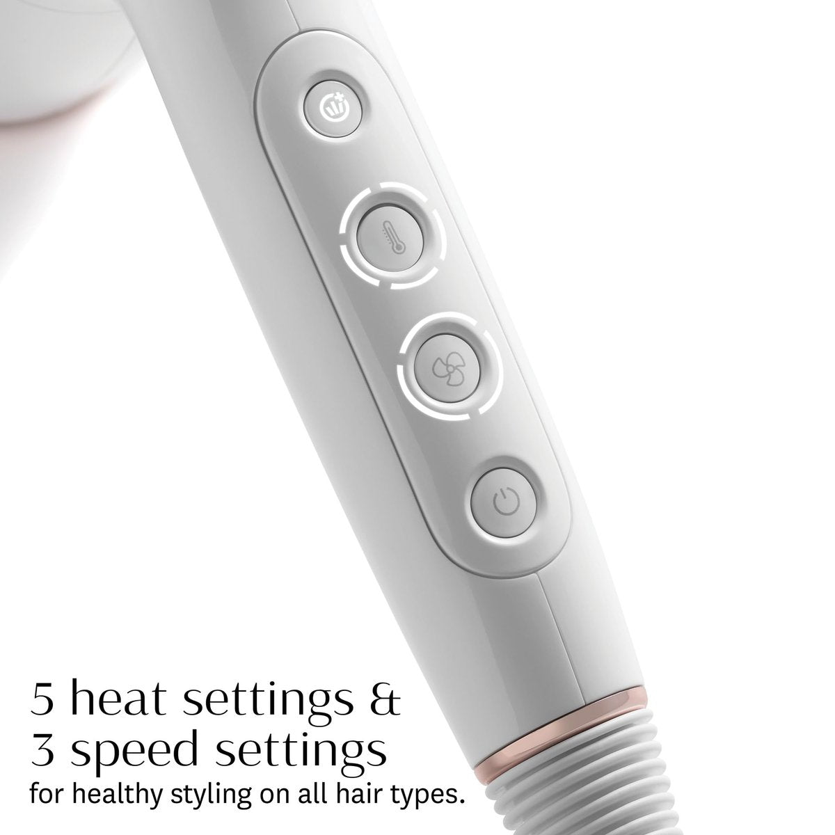 T3 AireLuxe Professional Ionic Hair Dryer and Brush Set - White Avelisse