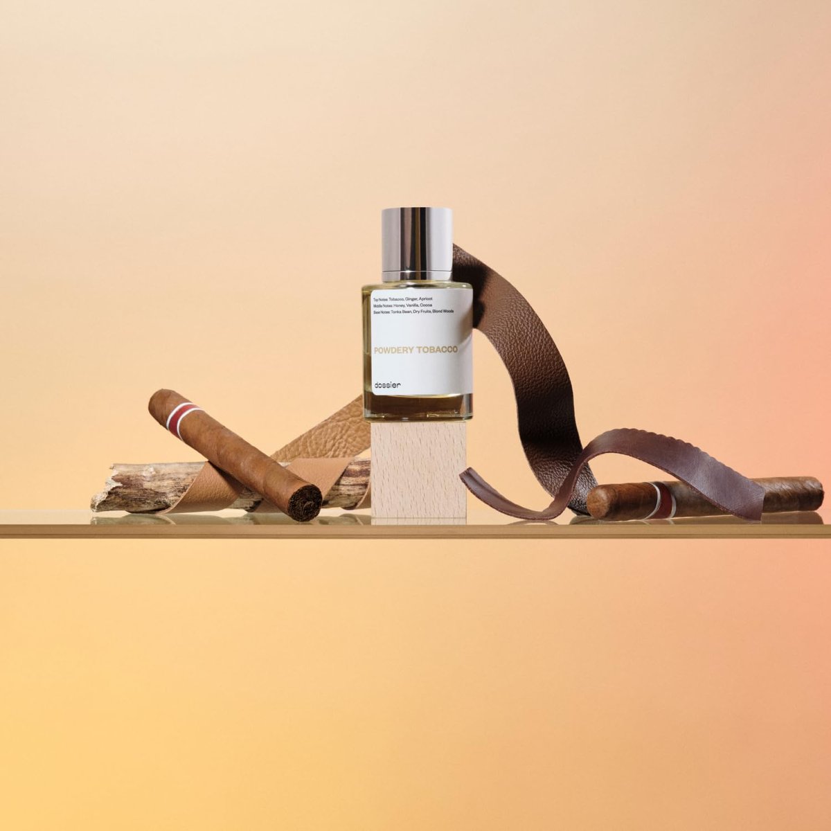 Dossier Powdery Tobacco Eau de Parfum – Inspired by Tobacco Vanille – Unisex Luxury Fragrance, 1.7 oz (50 ml) Avelisse