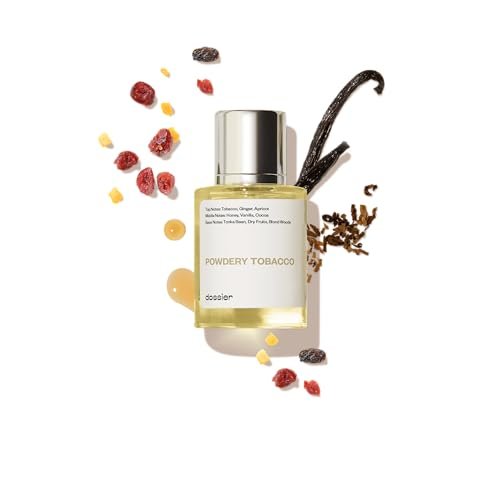 Dossier Powdery Tobacco Eau de Parfum – Inspired by Tobacco Vanille – Unisex Luxury Fragrance, 1.7 oz (50 ml) Avelisse