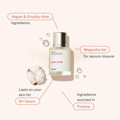 Dossier Musky Musk Eau de Parfum – Inspired by Not a Perfume – 1.7 Fl Oz (50ml) – Vegan, Paraben-Free, Pure Infused Fragrance for Women Avelisse