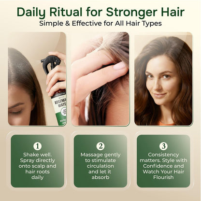 IQNATURAL Rosemary Water Spray for Hair Growth - Root Enhancer, Strengthen & Thicken Hair - Made in USA - 4 oz Avelisse