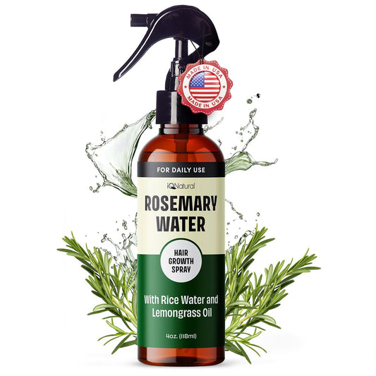 IQNATURAL Rosemary Water Spray for Hair Growth - Root Enhancer, Strengthen & Thicken Hair - Made in USA - 4 oz Avelisse