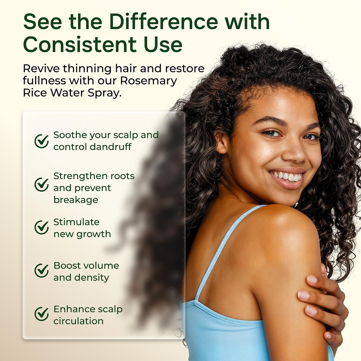 IQNATURAL Rosemary Water Spray for Hair Growth - Root Enhancer, Strengthen & Thicken Hair - Made in USA - 4 oz Avelisse