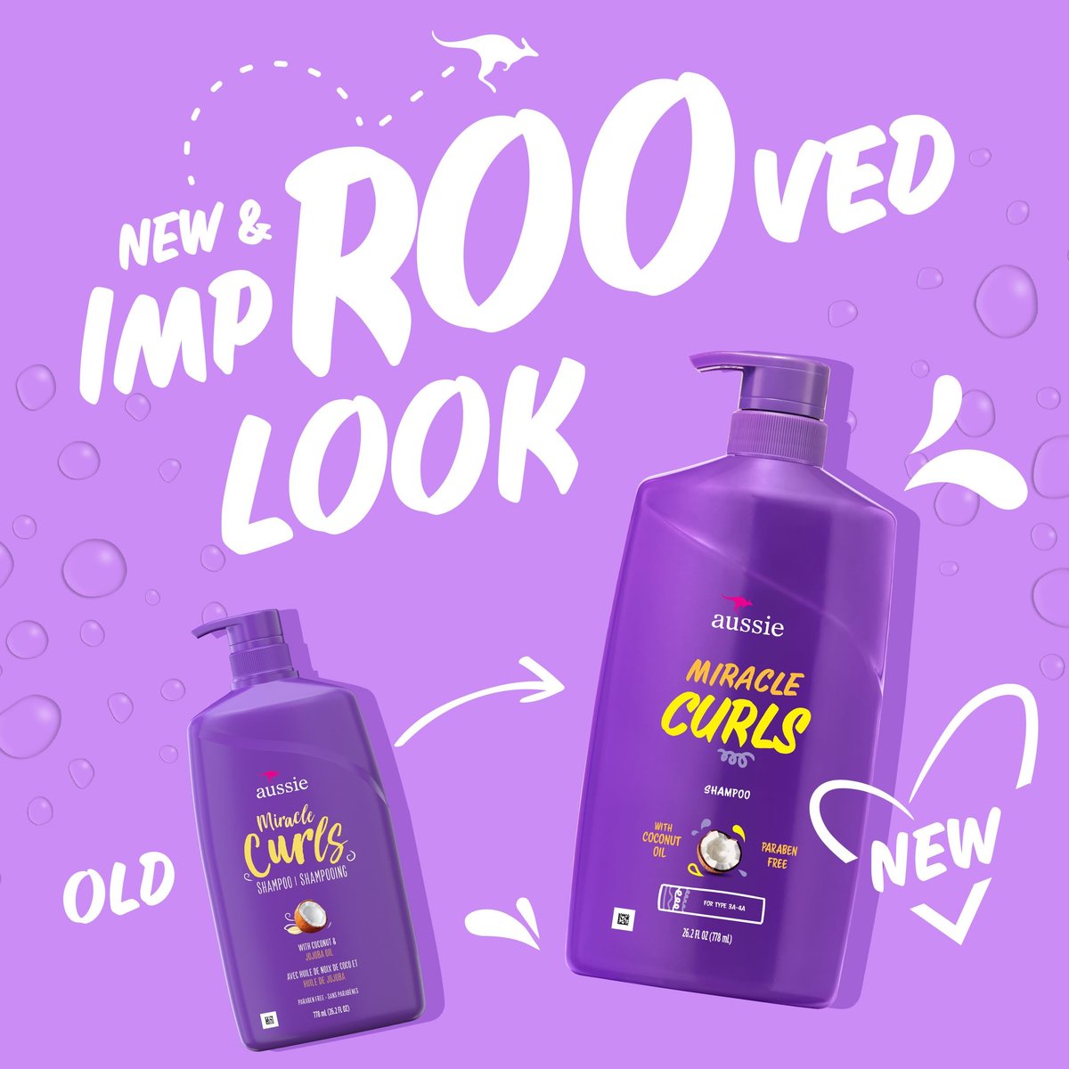 Aussie Miracle Curls Shampoo for Curly Hair with Coconut Oil, Paraben Free, 26.2 oz (778 ml) - görsel 3