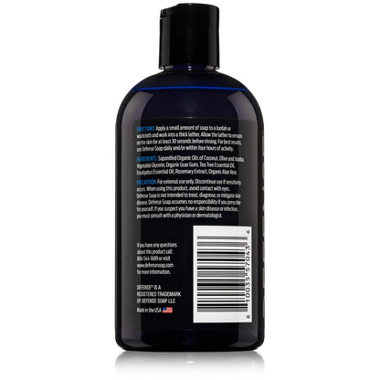 Defense Soap Tea Tree Body Wash Original & Peppermint – All Natural Organic Shower Soap for Athletes, Odor Control & Skin Fungal Protection, 12 oz (Pack of 2) Avelisse