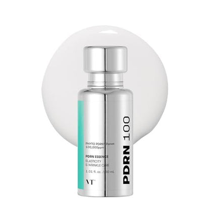 VT COSMETICS PDRN 100 Essence - Intensive Glow Serum with 100,000ppm Vegan PDRN for Skin Restoration, Plumping, Hydrating & Firming - Korean Skincare 1.01 fl oz Avelisse