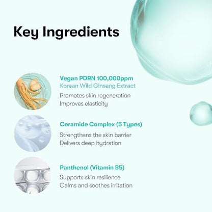 VT COSMETICS PDRN 100 Essence - Intensive Glow Serum with 100,000ppm Vegan PDRN for Skin Restoration, Plumping, Hydrating & Firming - Korean Skincare 1.01 fl oz Avelisse