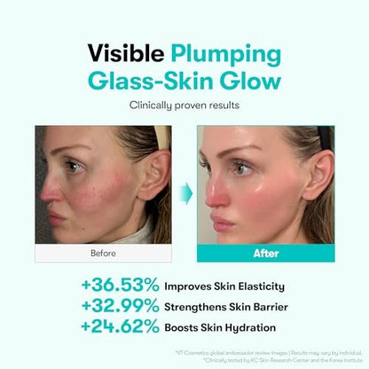 VT COSMETICS PDRN 100 Essence - Intensive Glow Serum with 100,000ppm Vegan PDRN for Skin Restoration, Plumping, Hydrating & Firming - Korean Skincare 1.01 fl oz Avelisse