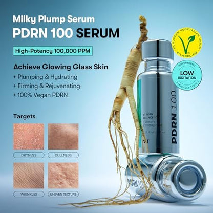 VT COSMETICS PDRN 100 Essence - Intensive Glow Serum with 100,000ppm Vegan PDRN for Skin Restoration, Plumping, Hydrating & Firming - Korean Skincare 1.01 fl oz Avelisse