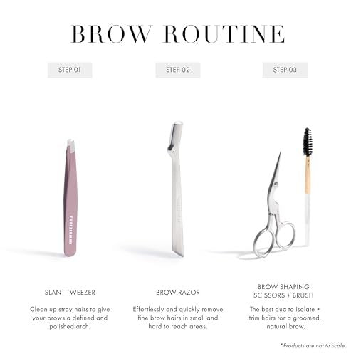 Tweezerman Purple Wisteria Slant Tweezer – Precision Stainless Steel Eyebrow Tweezers Avelisse