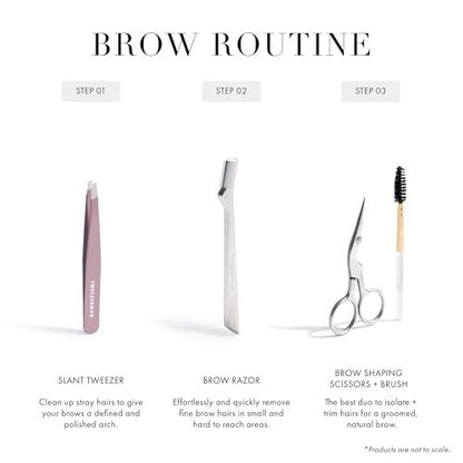 Tweezerman Purple Wisteria Slant Tweezer – Precision Stainless Steel Eyebrow Tweezers Avelisse