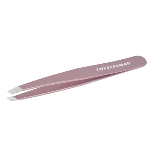 Tweezerman Purple Wisteria Slant Tweezer – Precision Stainless Steel Eyebrow Tweezers Avelisse