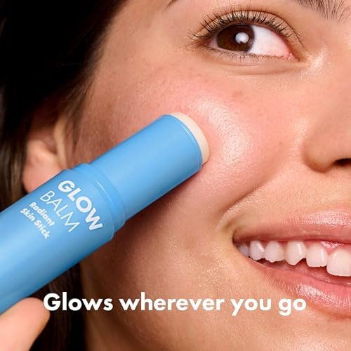 Hero Cosmetics Glow Balm Radiant Skin Stick – Instantly Dewy, Non-Comedogenic Face Moisturizer for Acne-Prone Skin (0.4 oz) Avelisse