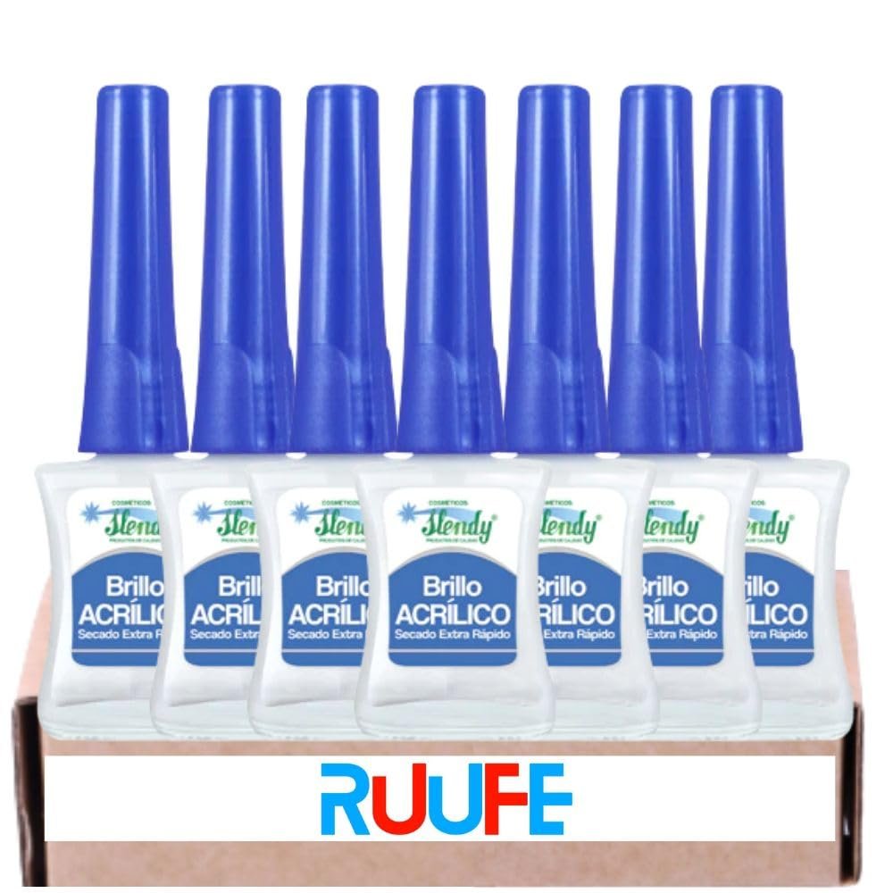 Extra Fast Drying Acrylic Glitter Set - 7 Pack | Brillo Acrílico Secado Extra Rápido Slendy - görsel 1