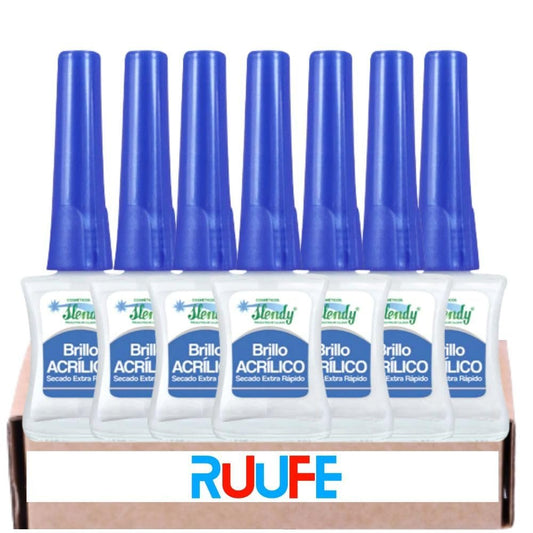Extra Fast Drying Acrylic Glitter Set - 7 Pack | Brillo Acrílico Secado Extra Rápido Slendy