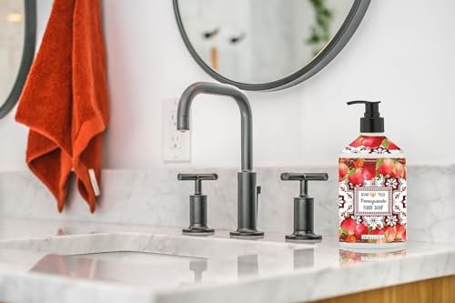 Home & Body Company Soap Tiles Hand Soap - 4 Pack (21.5 fl oz Each) - Sweet Orange, Olive Thyme, Pomegranate, Meyer Lemon Avelisse